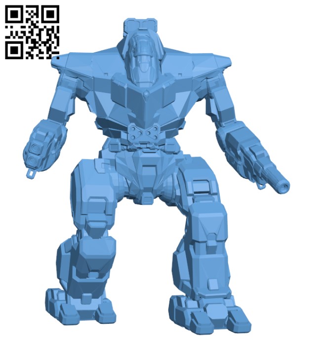 GLT-3N Guillotine for Battletech - Robot H000910 file stl free download 3D Model for CNC and 3d printer