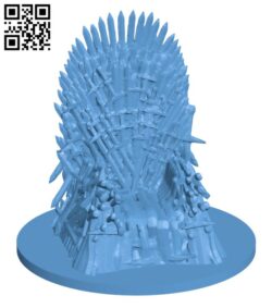 Game of Thrones – Iron Throne H000853 file stl free download 3D Model for CNC and 3d printer