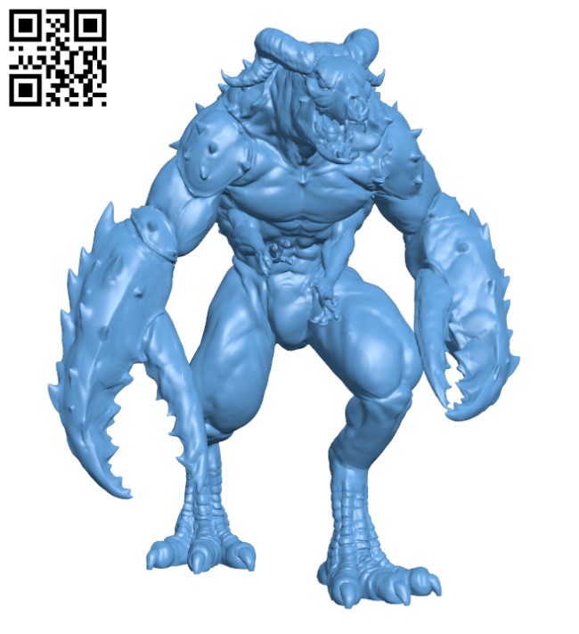 Glabrezu H000762 file stl free download 3D Model for CNC and 3d printer