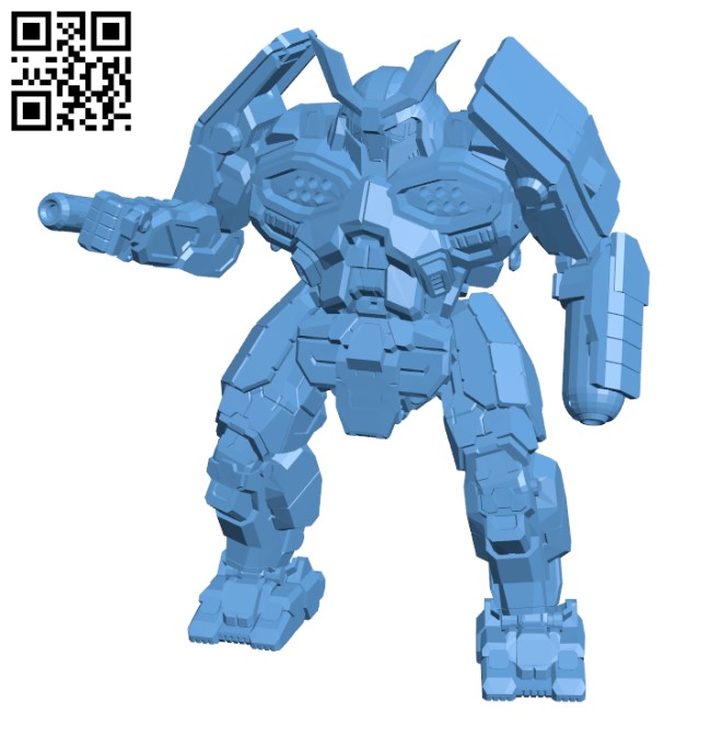 HTM-27T Hatamoto-Chi for Battletech - Robot H000733 file stl free download 3D Model for CNC and 3d printer