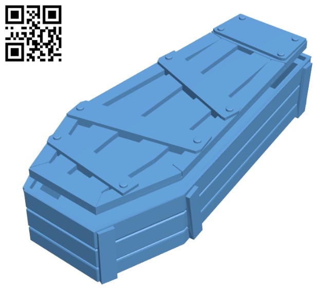 Halloween Coffin pot decoration Griffin H000671 file stl free download 3D Model for CNC and 3d printer