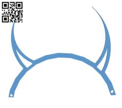 Halloween Devil Horns H000984 file stl free download 3D Model for CNC and 3d printer