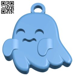 Halloween Ghost Keychain H001159 file stl free download 3D Model for CNC and 3d printer