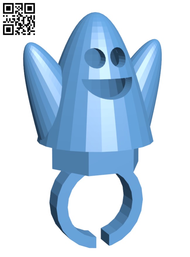 Halloween Ghost Ring H001043 file stl free download 3D Model for CNC and 3d printer