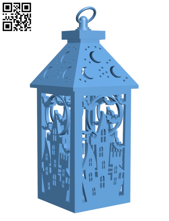 Halloween Lantern H000988 file stl free download 3D Model for CNC and 3d printer