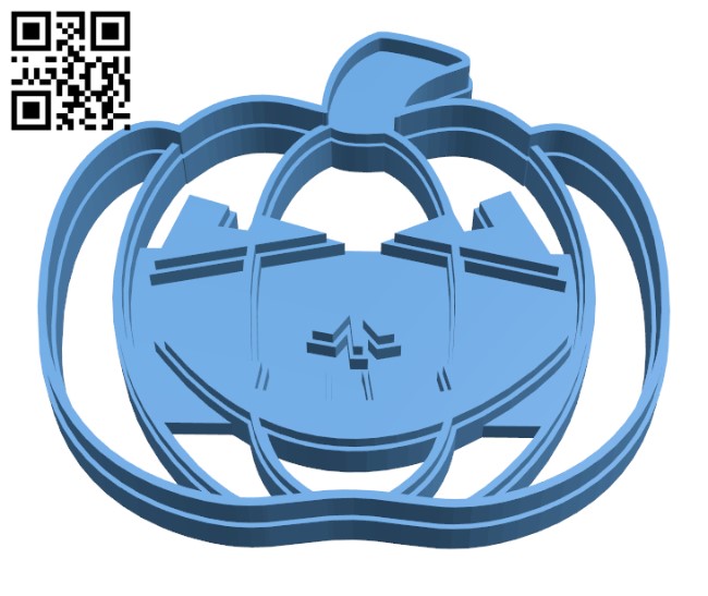 Halloween Pumpkin cookie cutter H001047 file stl free download 3D Model for CNC and 3d printer
