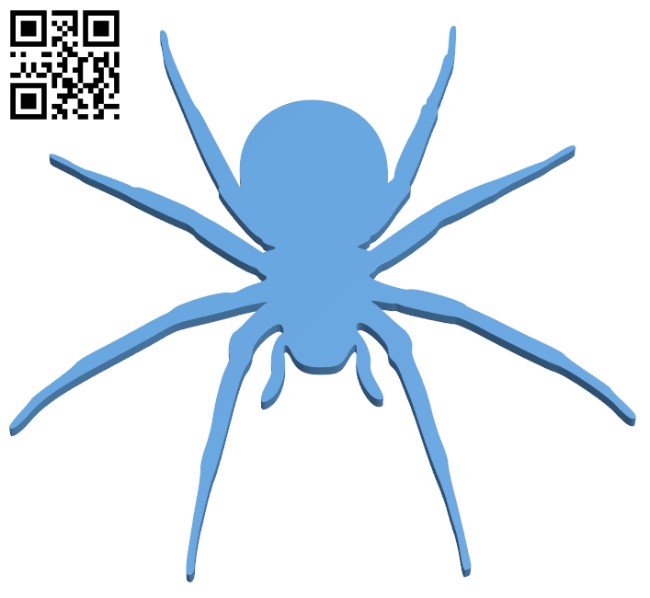 Halloween Spider Silhouette H001286 file stl free download 3D Model for CNC and 3d printer