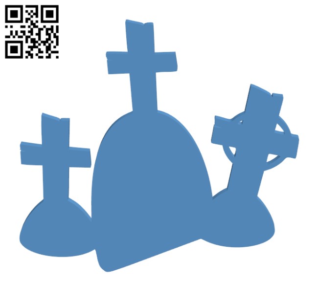 Halloween Tombstones Silhouette H001115 file stl free download 3D Model for CNC and 3d printer