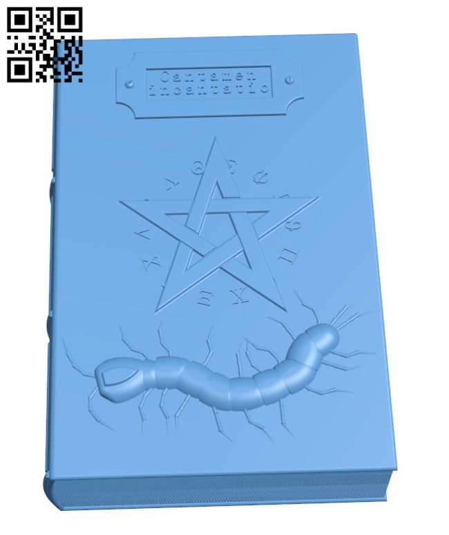 Halloween Witches Spell book H000997 file stl free download 3D Model for CNC and 3d printer
