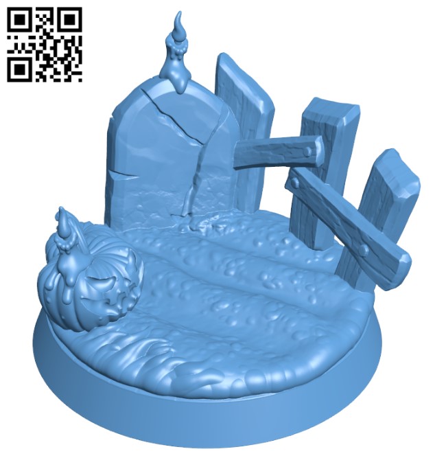 Halloween base H000732 file stl free download 3D Model for CNC and 3d printer