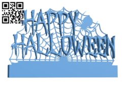 Happy Halloween H000999 file stl free download 3D Model for CNC and 3d printer