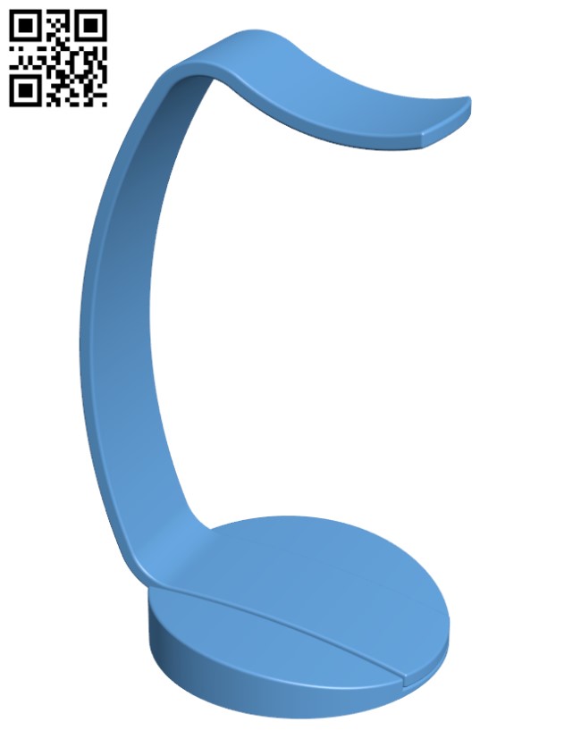 Headphone Stand H000855 file stl free download 3D Model for CNC and 3d printer