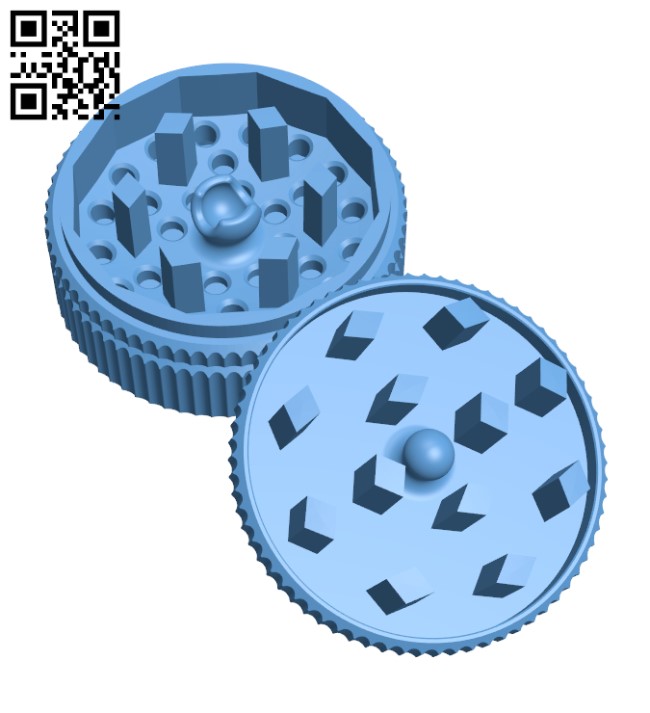 Herb Grinder H000856 file stl free download 3D Model for CNC and 3d printer