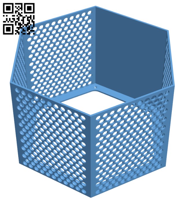 Hexagon fractal shelf H000504 file stl free download 3D Model for CNC and 3d printer