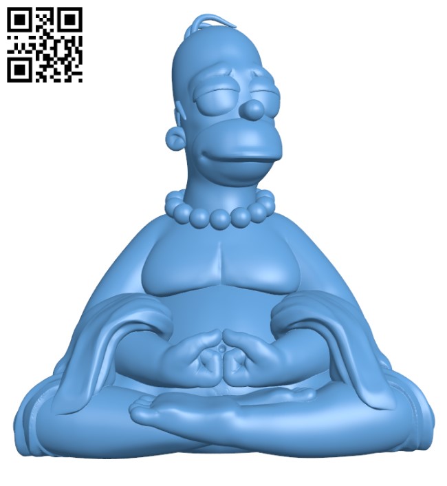 Homer buddha H000616 file stl free download 3D Model for CNC and 3d printer