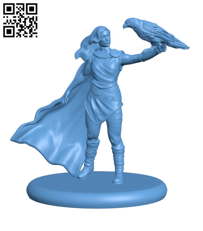 Human Falconer H000914 file stl free download 3D Model for CNC and 3d printer