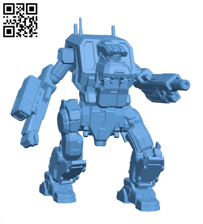 Ice Ferret Prime, AKA Fenris for Battletech - Robot H000857 file stl free download 3D Model for CNC and 3d printer