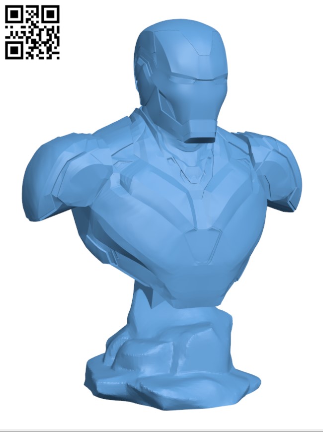 Iron man mark 85 Bust H000915 file stl free download 3D Model for CNC and 3d printer