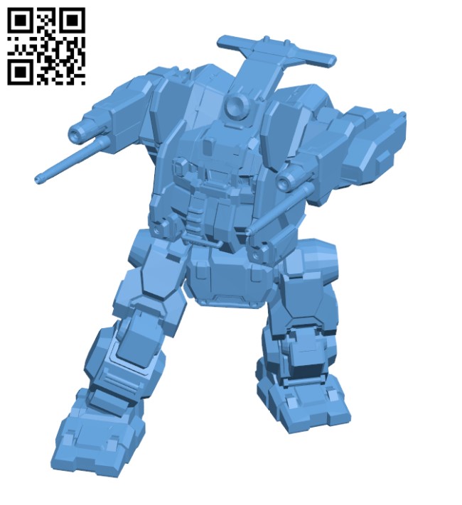 JM6-DB Jagermech Firebrand for Battletech - Robot H000618 file stl free download 3D Model for CNC and 3d printer