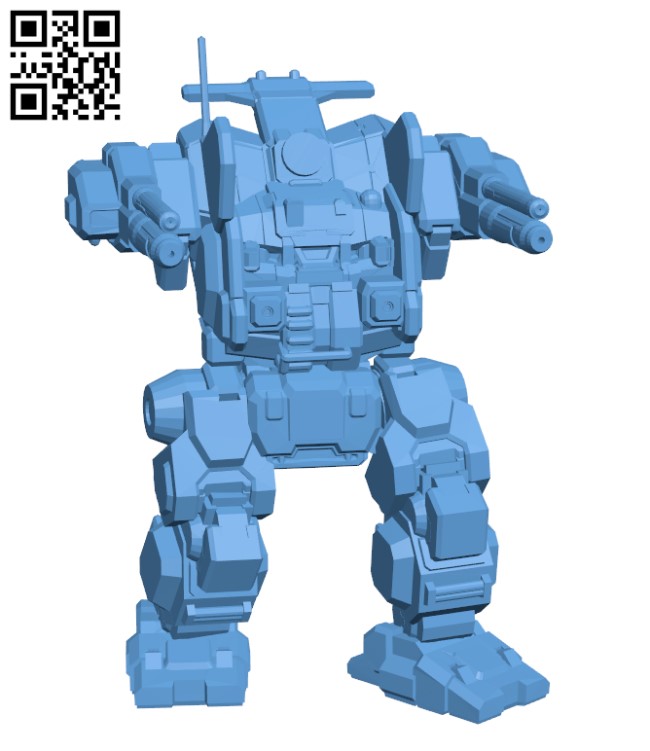 JM6-S4 Jagermech for Battletech - Robot H000735 file stl free download 3D Model for CNC and 3d printer