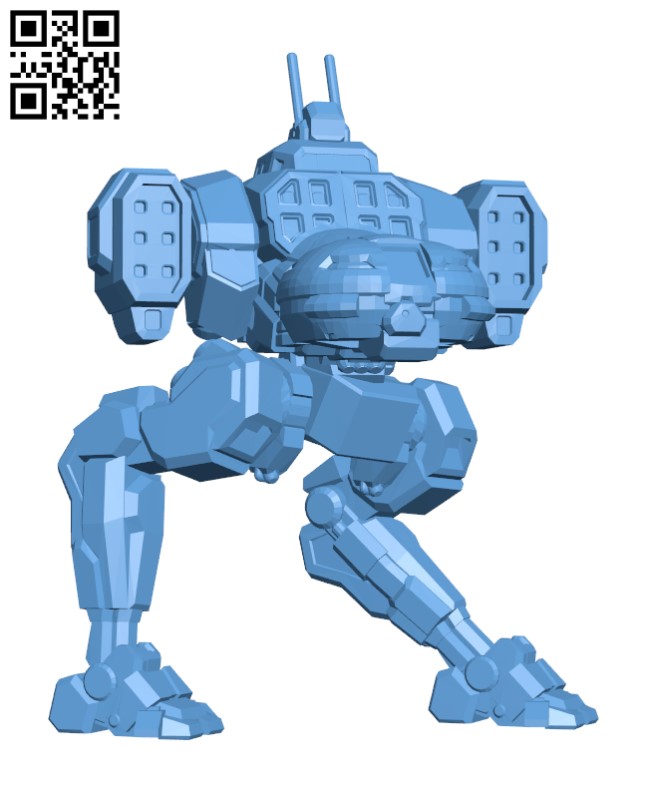 JR7-IIC Jenner for Battletech - Robot H000832 file stl free download 3D Model for CNC and 3d printer