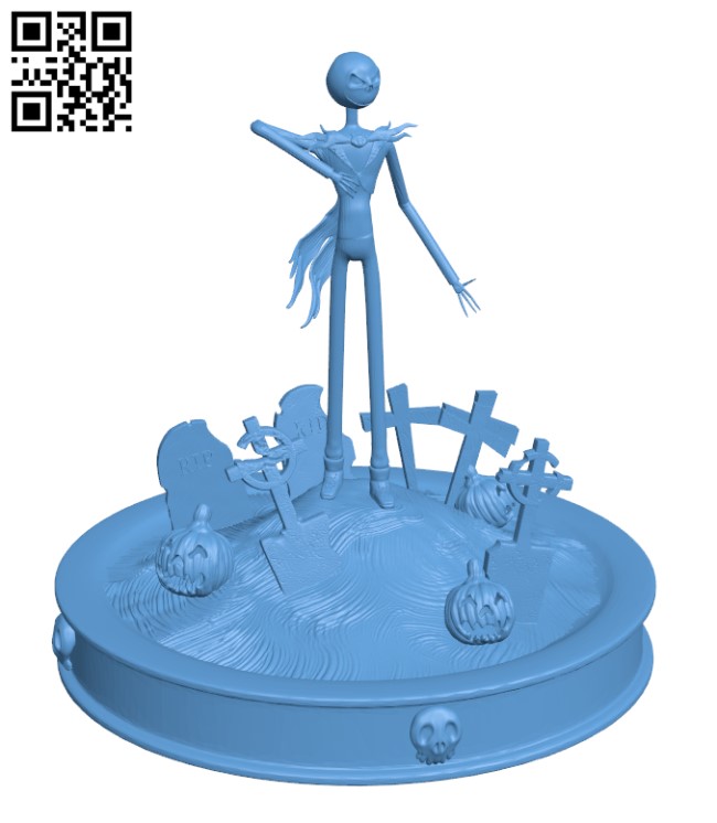 Jack Skellignton - Halloween H000941 file stl free download 3D Model for CNC and 3d printer