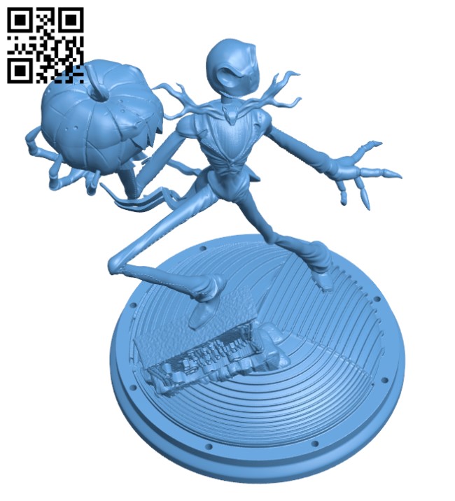 Jack Skellington H000766 file stl free download 3D Model for CNC and 3d printer