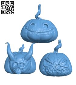 Jack o’ Lanterns – Halloween H001357 file stl free download 3D Model for CNC and 3d printer