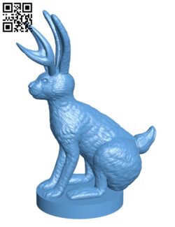 Jackalope and Regular Jack Rabbits H000945 file stl free download 3D Model for CNC and 3d printer