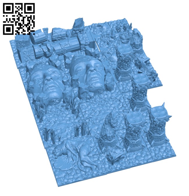 Kingdom Death Monster - Terrain H000834 file stl free download 3D Model for CNC and 3d printer