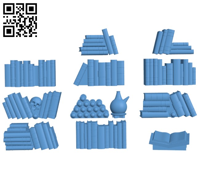 Legend Games - Arcane books H000533 file stl free download 3D Model for CNC and 3d printer