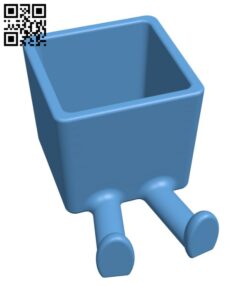 Legged Planter H000918 file stl free download 3D Model for CNC and 3d printer