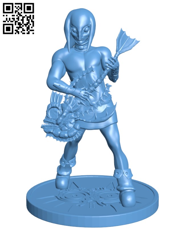 Majoras Mask - Zora Link H001361 file stl free download 3D Model for CNC and 3d printer