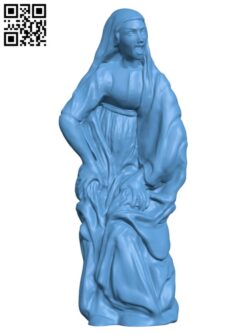 Mary Salomé from the Mourning over the dead Christ H001364 file stl free download 3D Model for CNC and 3d printer