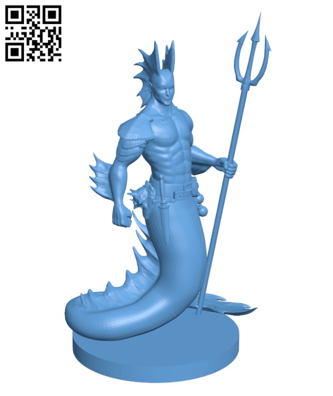 Merfolk Updated H000506 file stl free download 3D Model for CNC and 3d printer