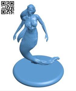 Mermaid H000768 file stl free download 3D Model for CNC and 3d printer