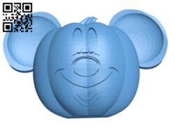 Mickey Jack-O-lantern – Halloween H001366 file stl free download 3D Model for CNC and 3d printer