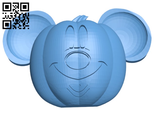 Mickey Jack-O-lantern - Halloween H001366 file stl free download 3D Model for CNC and 3d printer