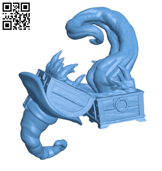 Mimic - Toothy Halloween Chest H001367 file stl free download 3D Model for CNC and 3d printer
