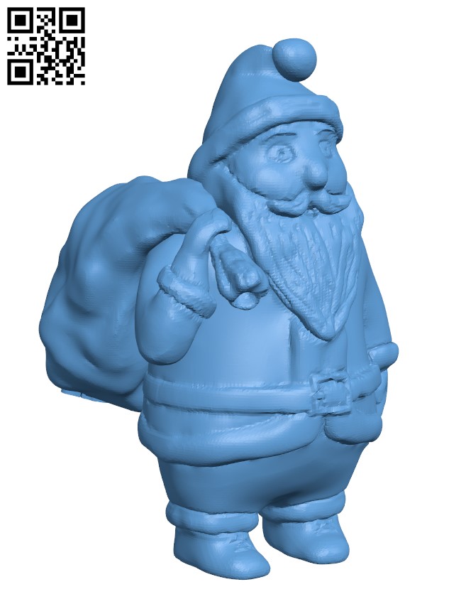 Miniature Santa Claus H001053 file stl free download 3D Model for CNC and 3d printer