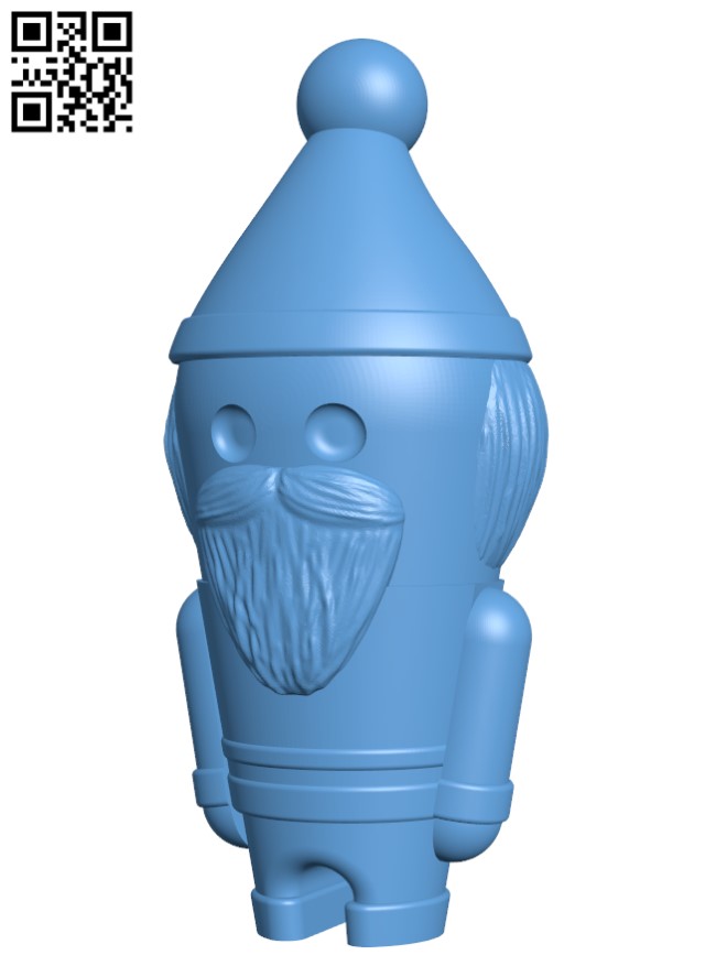 Miniature santa claus H001164 file stl free download 3D Model for CNC and 3d printer