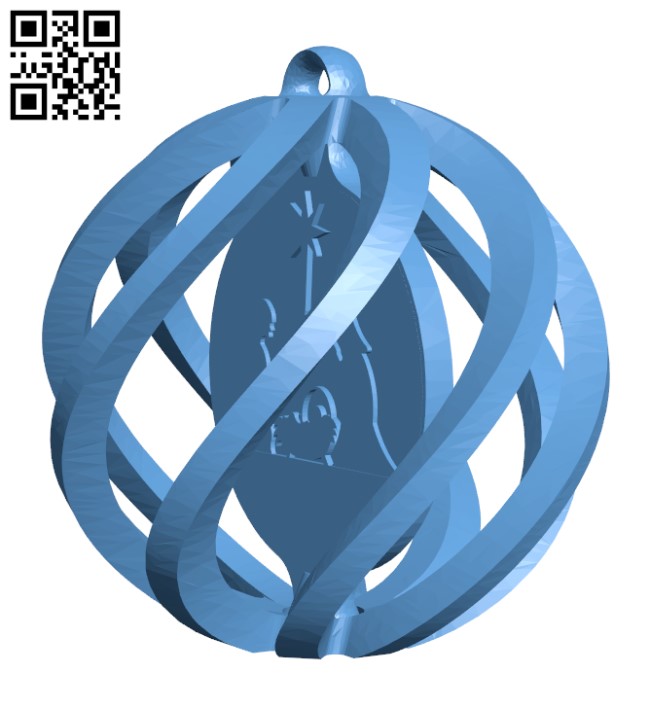 Nativity ornament - Christmas H001369 file stl free download 3D Model for CNC and 3d printer