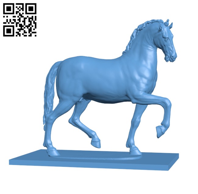 Pacing Horse Griffin H000676 file stl free download 3D Model for CNC and 3d printer
