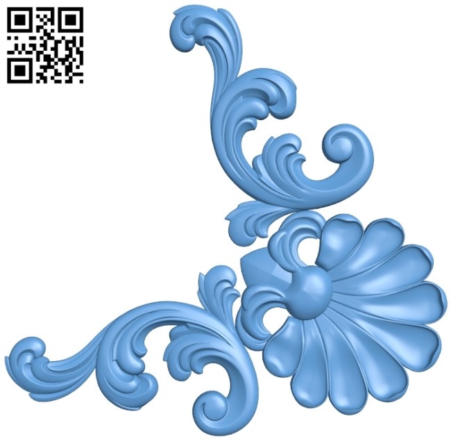 Pattern in the corner A006623 download free stl files 3d model for CNC wood carving