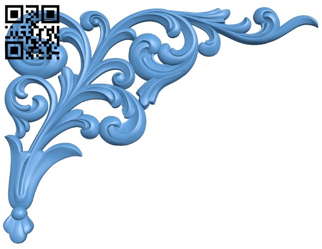 Pattern in the corner A006625 download free stl files 3d model for CNC wood carving