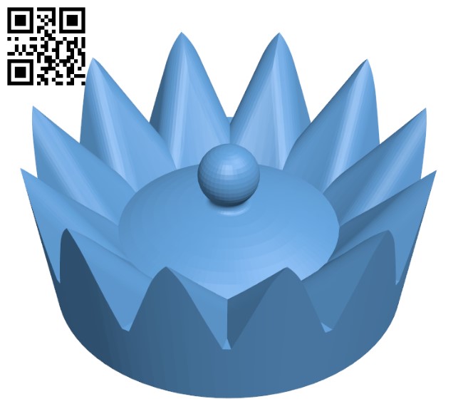 Pawn crown H000947 file stl free download 3D Model for CNC and 3d printer