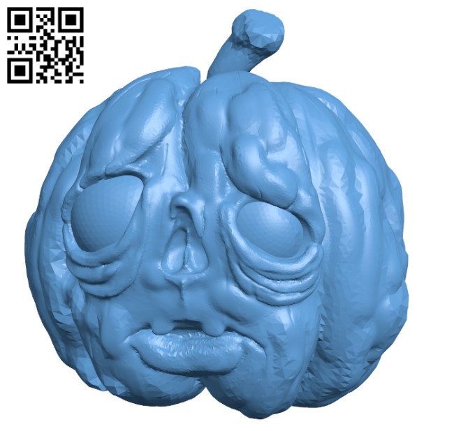 Punkin Face - Halloween H001300 file stl free download 3D Model for CNC and 3d printer
