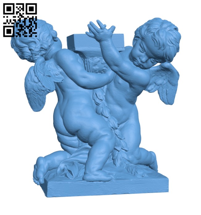Putti Carrying a Lantern H000920 file stl free download 3D Model for CNC and 3d printer