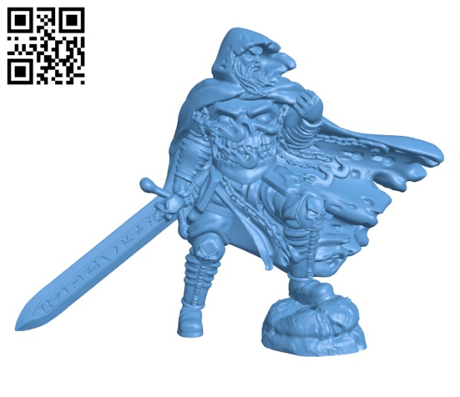 RPG Death Knight H000711 file stl free download 3D Model for CNC and 3d printer