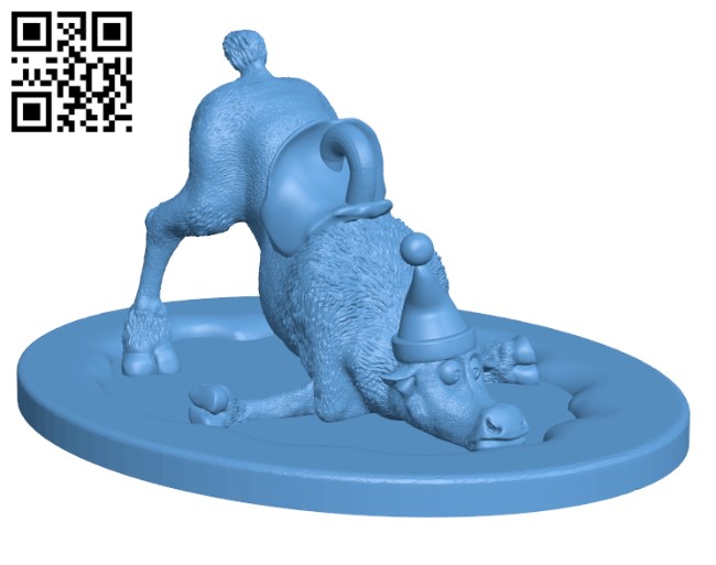 Reindeer Christmas Ornament H001372 file stl free download 3D Model for CNC and 3d printer